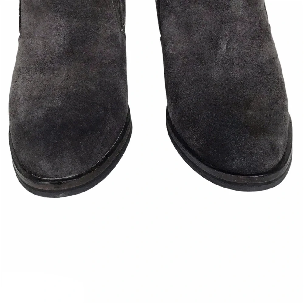 DOLCE VITA Teague Suede Ankle Booties Anthracite